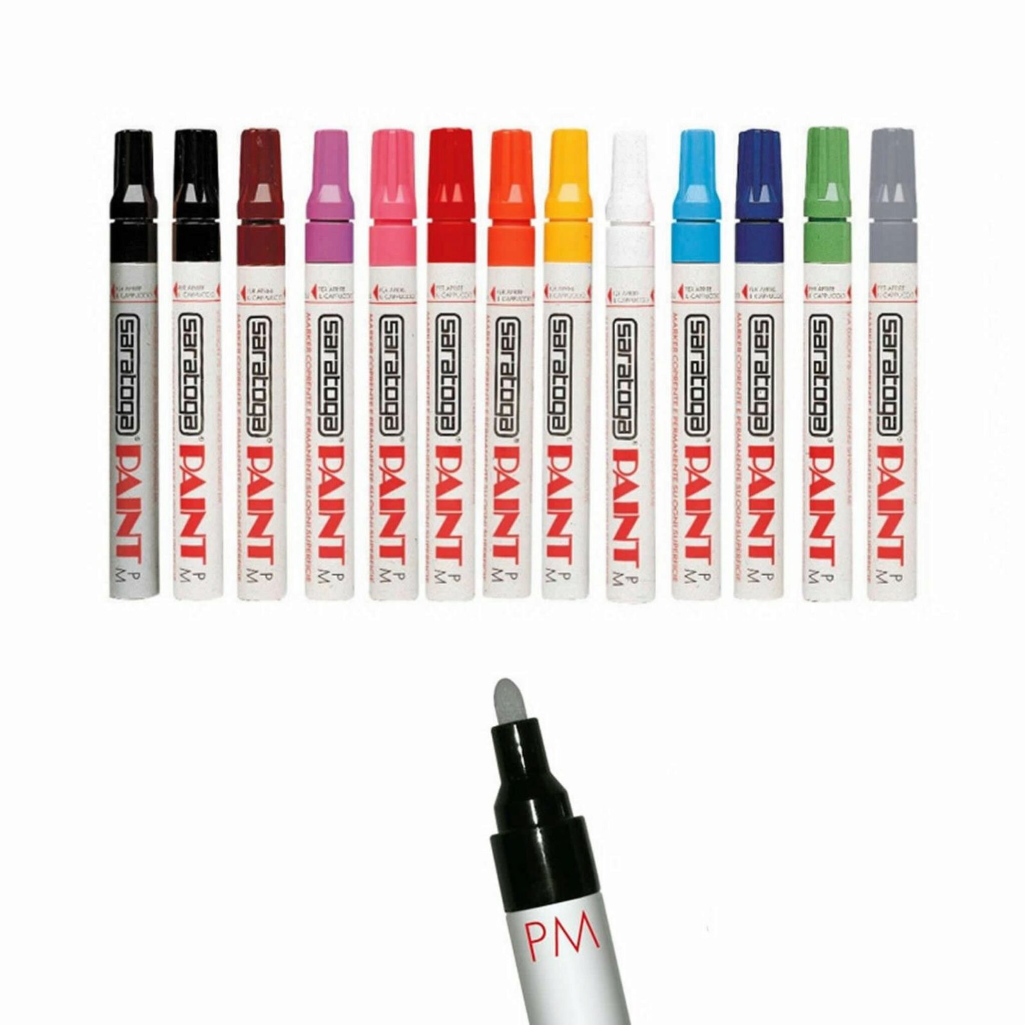 pikins 10 Pezzi/Set 10 Colori Pennarelli Colorati per Fodera fine da 0,38 mm per Disegno di Schizzo Marcatori 